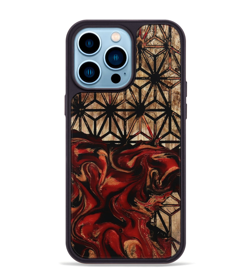 iPhone 14 Pro Max Wood Phone Case - Dock (Pattern, 801036)