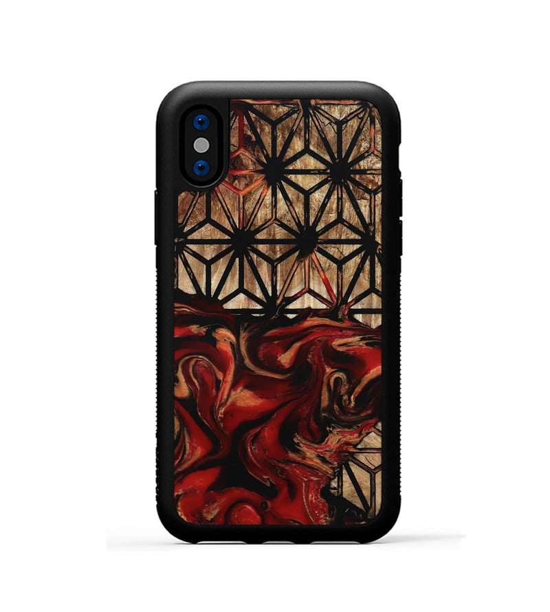iPhone Xs Wood Phone Case - Dock (Pattern, 801036)