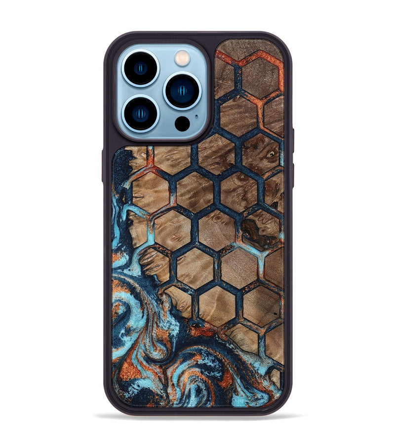 iPhone 14 Pro Max Wood Phone Case - Darrell (Pattern, 801037)