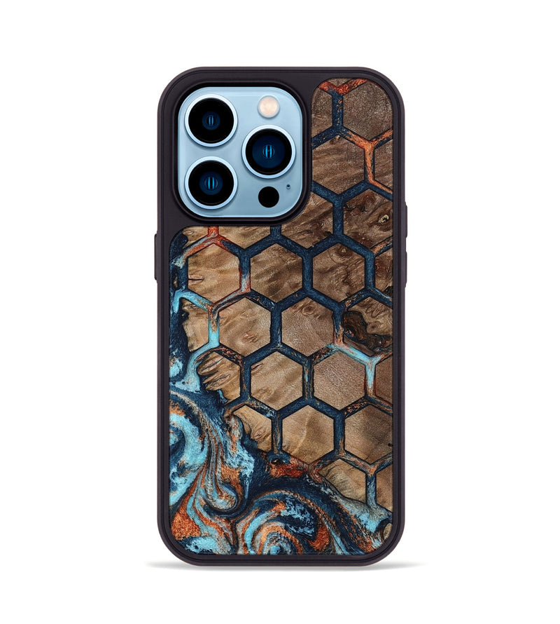 iPhone 14 Pro Wood Phone Case - Darrell (Pattern, 801037)