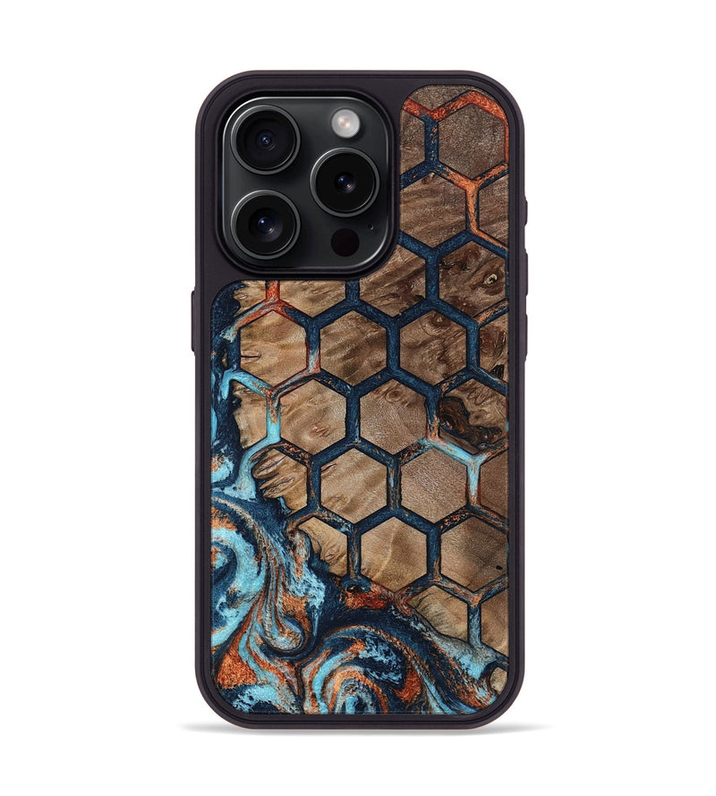 iPhone 15 Pro Wood Phone Case - Darrell (Pattern, 801037)