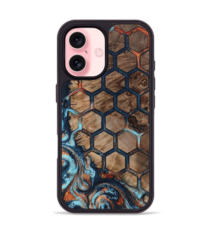 iPhone 16 Wood Phone Case - Darrell (Pattern, 801037)
