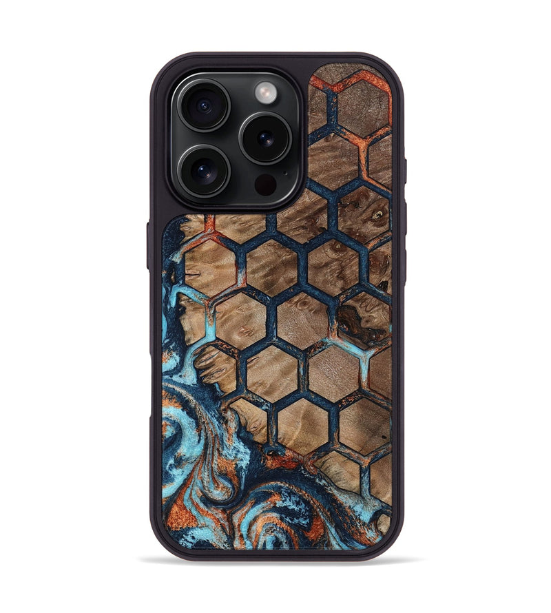 iPhone 16 Pro Wood Phone Case - Darrell (Pattern, 801037)