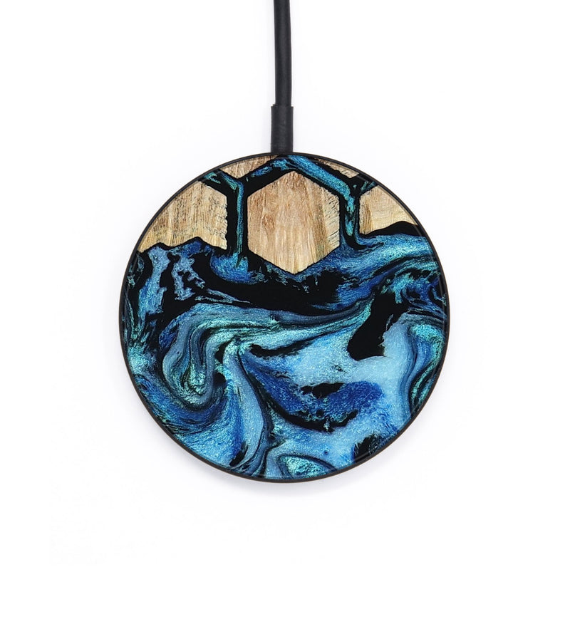 Circle Wood Wireless Charger - Camille (Pattern, 801038)