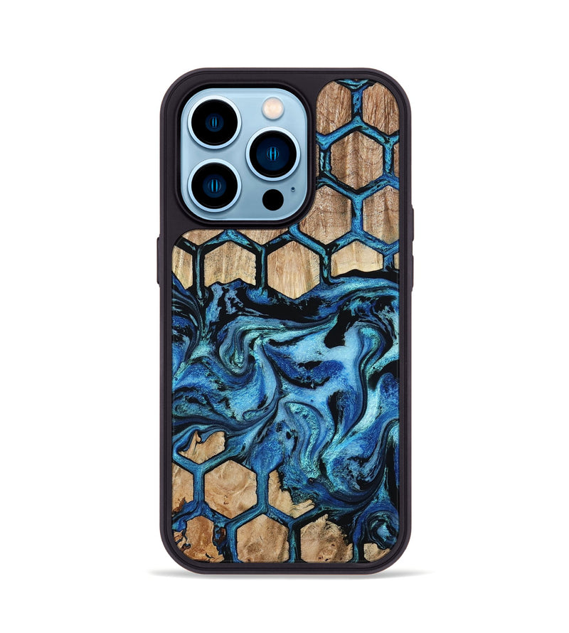 iPhone 14 Pro Wood Phone Case - Camille (Pattern, 801038)