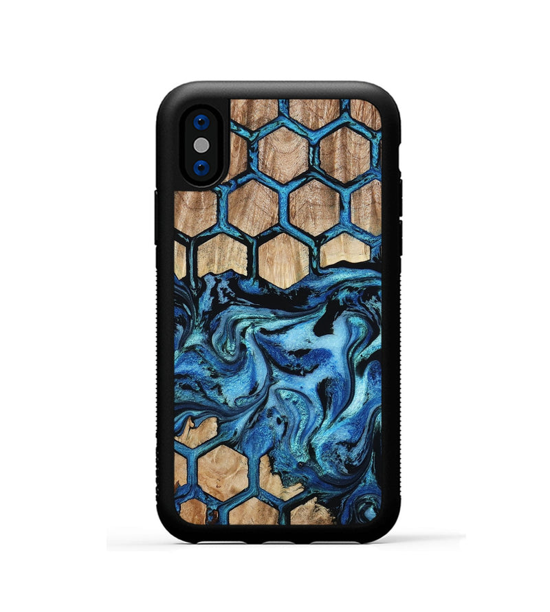 iPhone Xs Wood Phone Case - Camille (Pattern, 801038)
