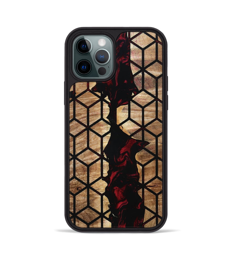 iPhone 12 Pro Wood Phone Case - Renee (Pattern, 801043)