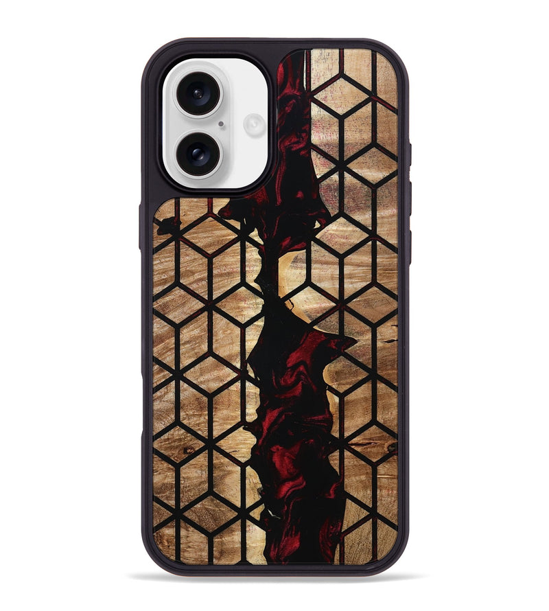 iPhone 16 Plus Wood Phone Case - Renee (Pattern, 801043)