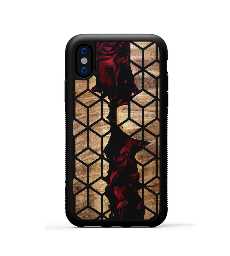 iPhone Xs Wood Phone Case - Renee (Pattern, 801043)