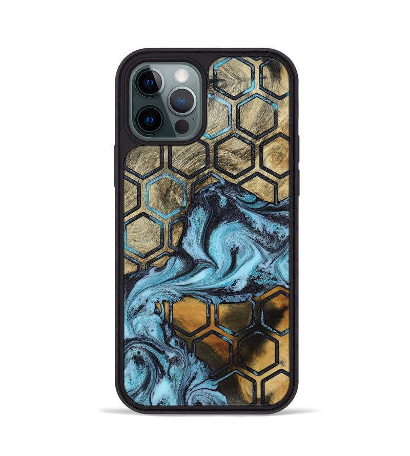 iPhone 12 Pro Wood Phone Case - Eunice (Pattern, 801044)