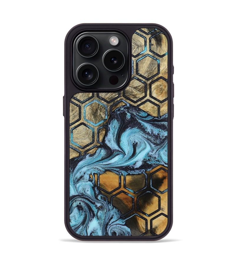 iPhone 15 Pro Wood Phone Case - Eunice (Pattern, 801044)
