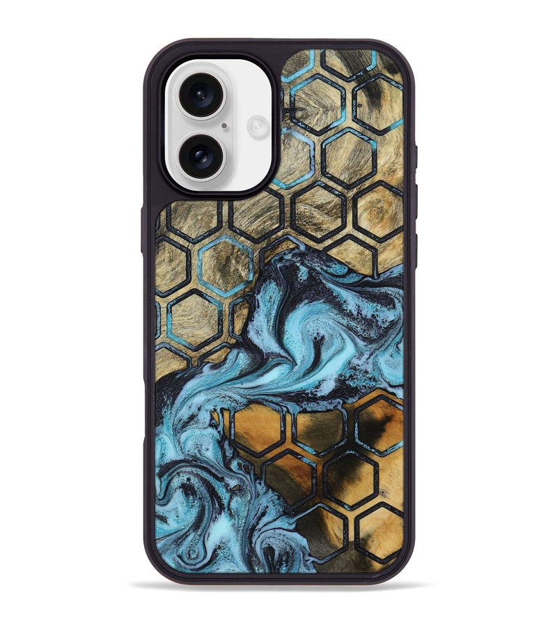 iPhone 16 Plus Wood Phone Case - Eunice (Pattern, 801044)