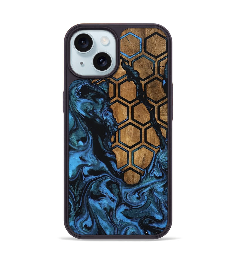 iPhone 15 Wood Phone Case - Alaia (Pattern, 801049)