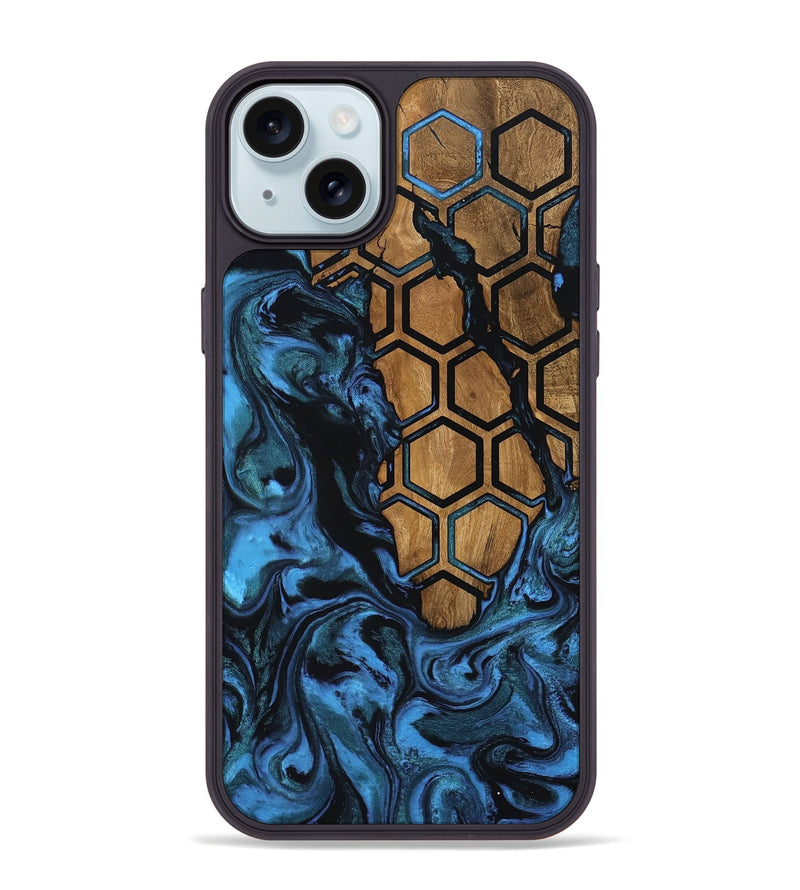 iPhone 15 Plus Wood Phone Case - Alaia (Pattern, 801049)