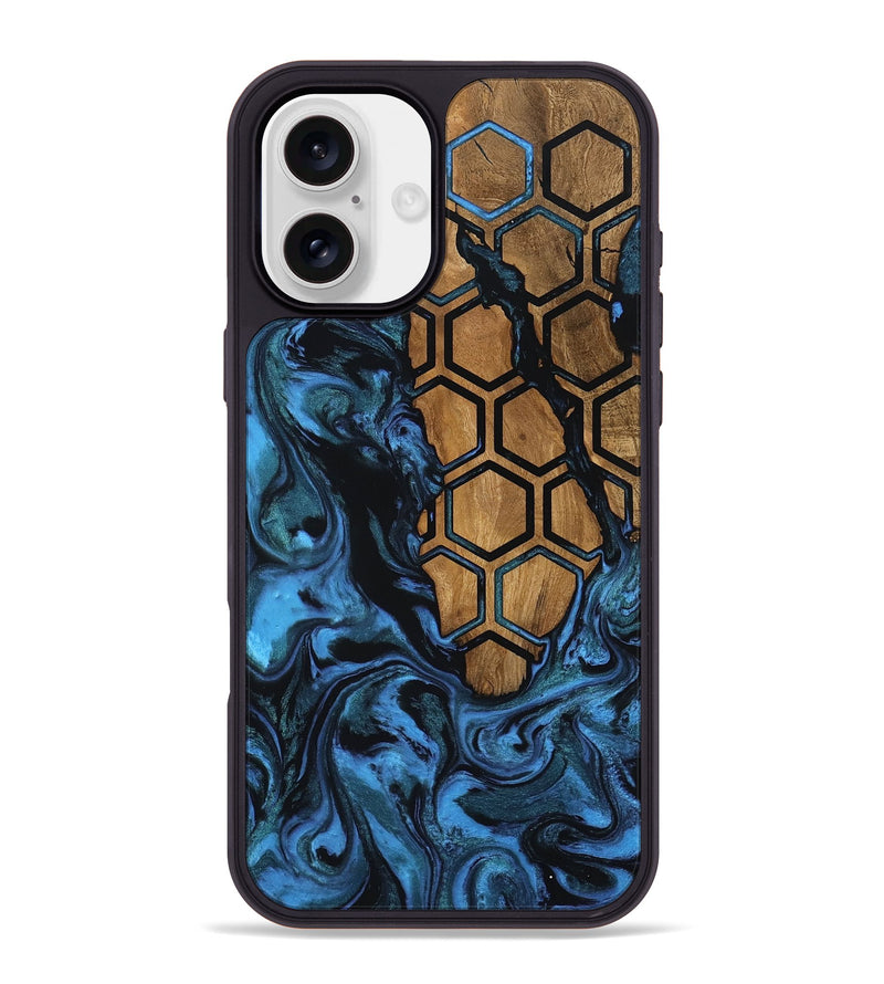 iPhone 16 Plus Wood Phone Case - Alaia (Pattern, 801049)