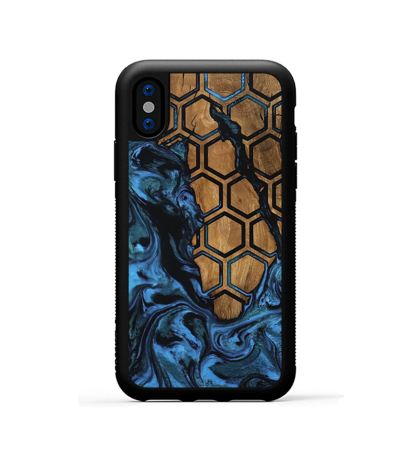 iPhone Xs Wood Phone Case - Alaia (Pattern, 801049)