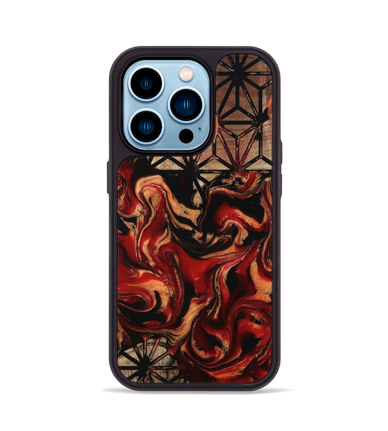iPhone 14 Pro Wood Phone Case - Lane (Pattern, 801050)