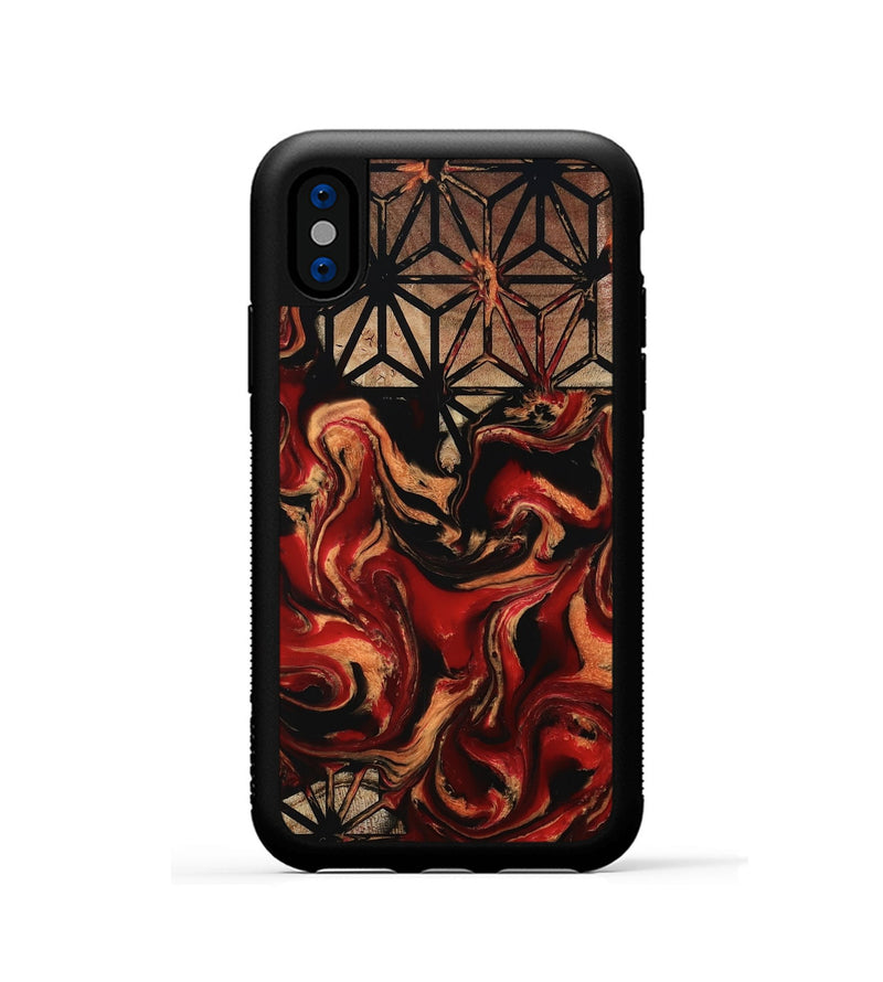 iPhone Xs Wood Phone Case - Lane (Pattern, 801050)