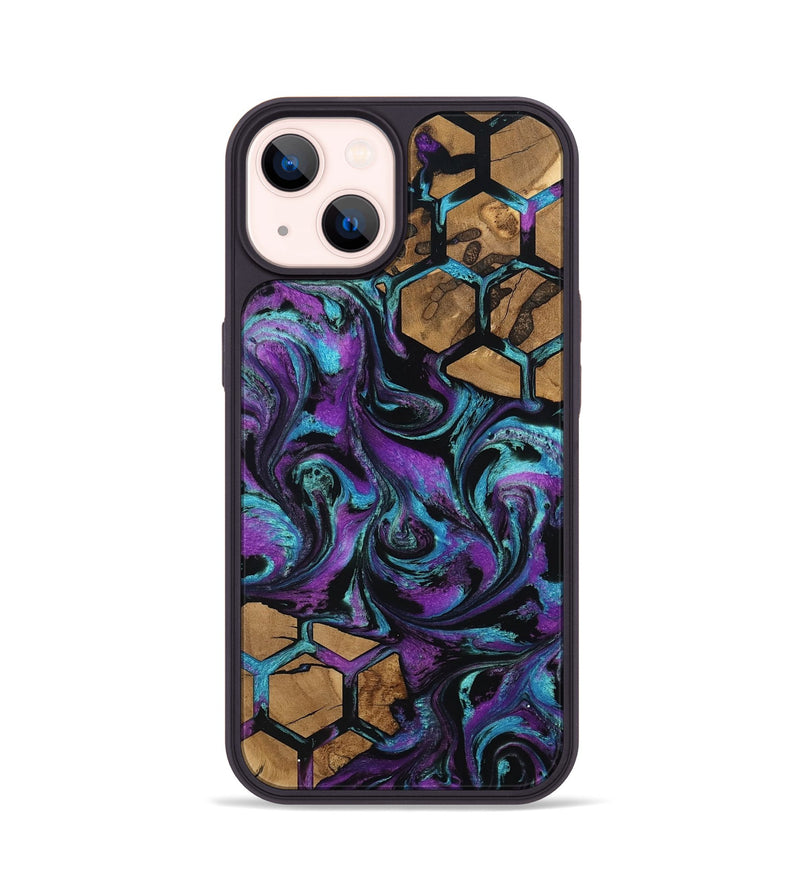 iPhone 14 Wood Phone Case - Sammy (Pattern, 801051)