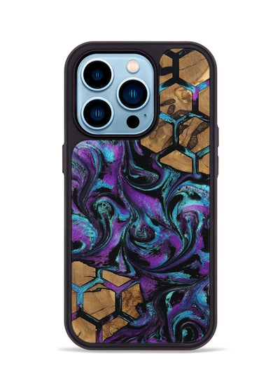 iPhone 14 Pro Wood Phone Case - Sammy (Pattern, 801051)