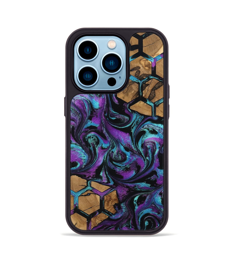 iPhone 14 Pro Wood Phone Case - Sammy (Pattern, 801051)