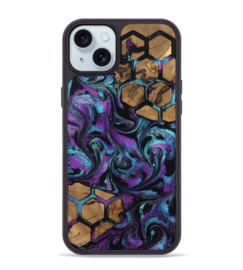 iPhone 15 Plus Wood Phone Case - Sammy (Pattern, 801051)