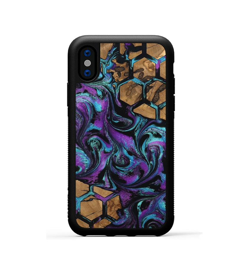 iPhone Xs Wood Phone Case - Sammy (Pattern, 801051)
