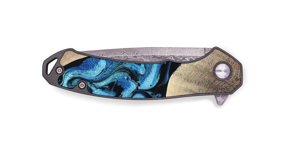 EDC Wood Pocket Knife - Michel (Blue, 801052)