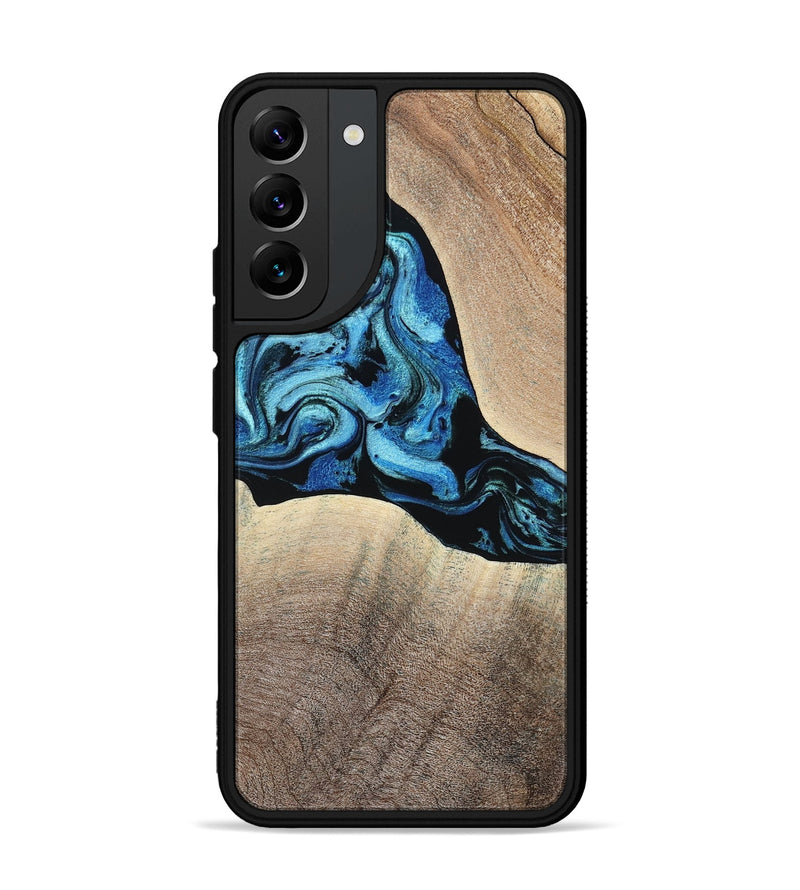 Galaxy S22 Plus Wood Phone Case - Michel (Blue, 801052)