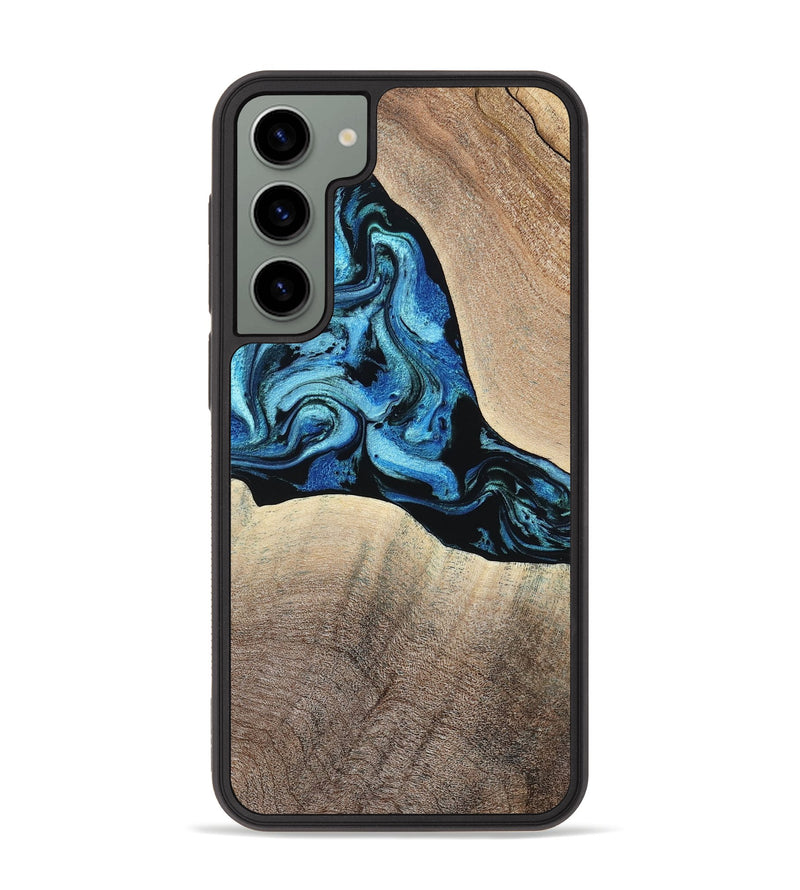 Galaxy S23 Plus Wood Phone Case - Michel (Blue, 801052)