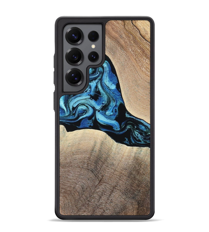 Galaxy S25 Ultra Wood Phone Case - Michel (Blue, 801052)