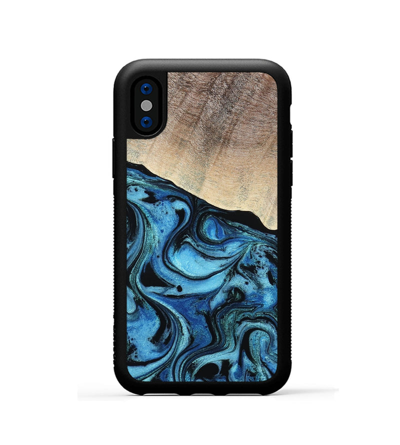iPhone Xs Wood Phone Case - Madison (Ombre, 801053)