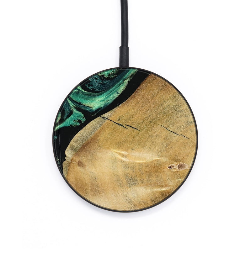 Circle Wood Wireless Charger - Reid (Green, 801054)