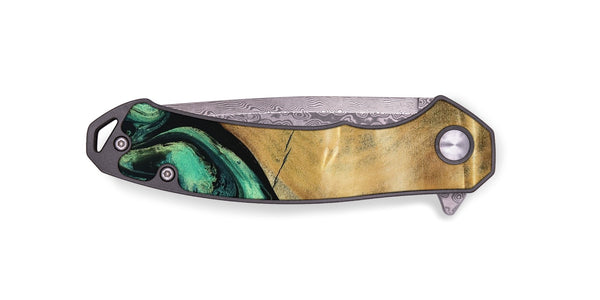 EDC Wood Pocket Knife - Reid (Green, 801054)