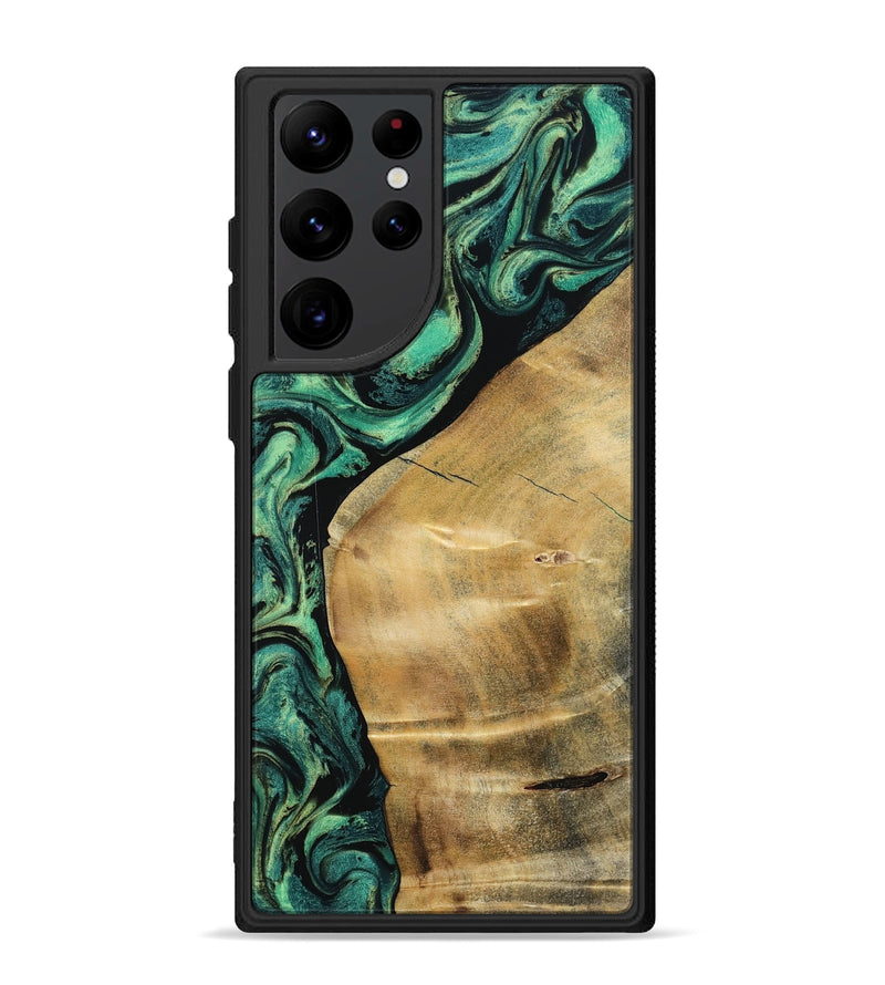 Galaxy S22 Ultra Wood Phone Case - Reid (Green, 801054)