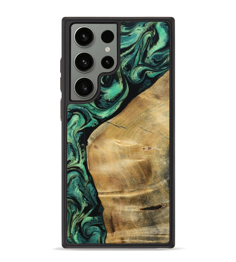 Galaxy S23 Ultra Wood Phone Case - Reid (Green, 801054)