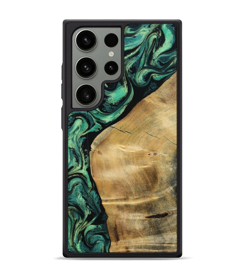 Galaxy S24 Ultra Wood Phone Case - Reid (Green, 801054)