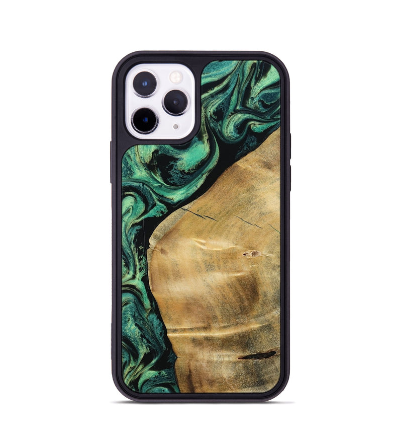 iPhone 11 Pro Wood Phone Case - Reid (Green, 801054)