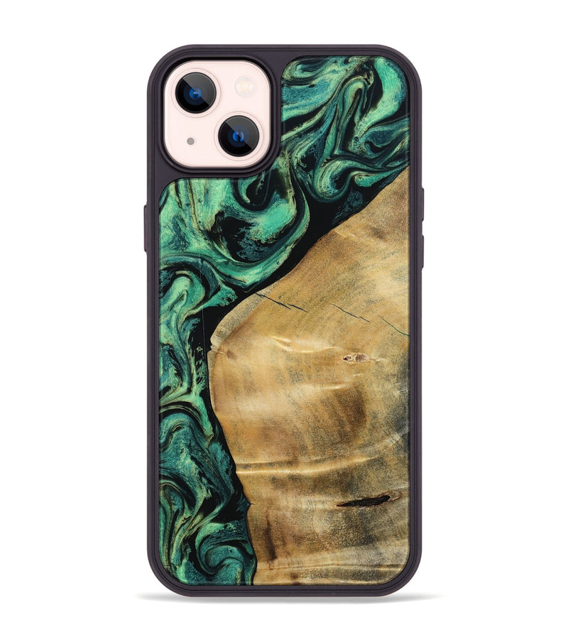 iPhone 14 Plus Wood Phone Case - Reid (Green, 801054)
