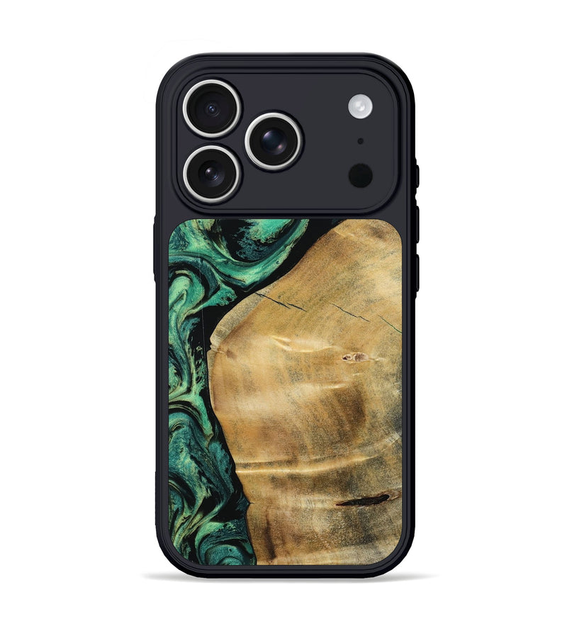 iPhone 17 Pro Wood Phone Case - Reid (Green, 801054)