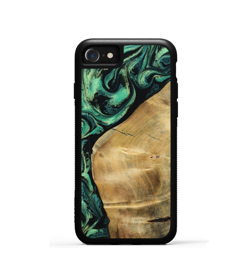 iPhone SE Wood Phone Case - Reid (Green, 801054)