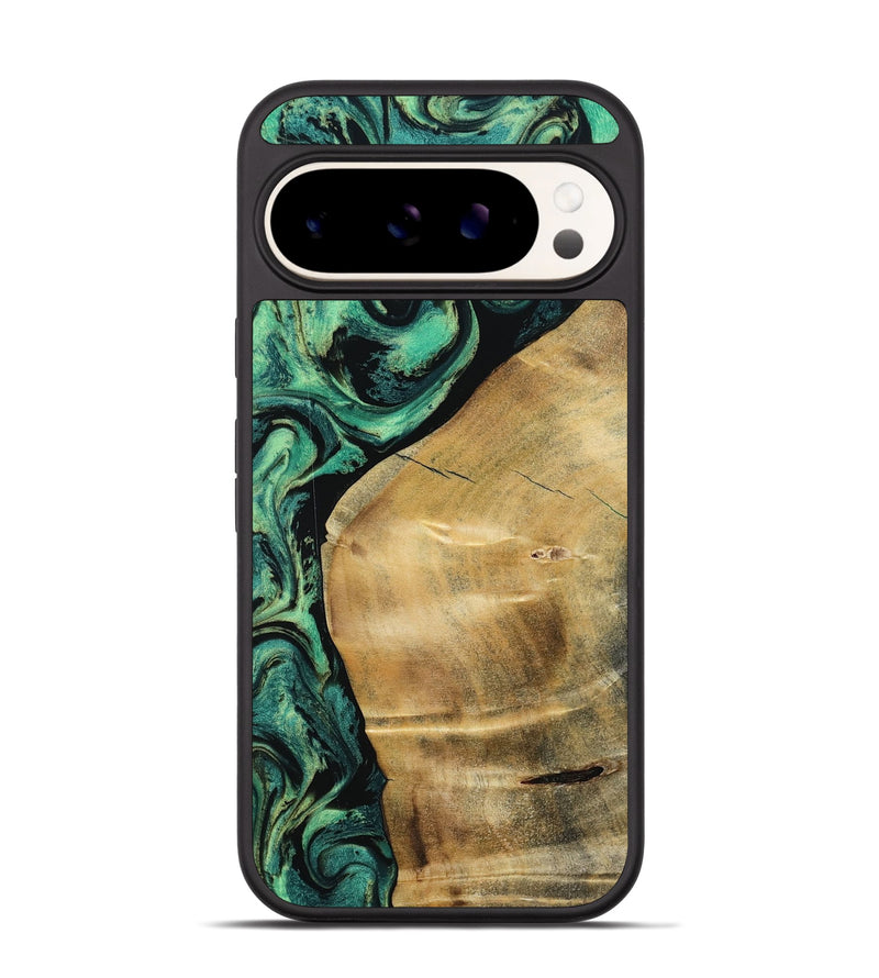 Pixel 9 Wood Phone Case - Reid (Green, 801054)