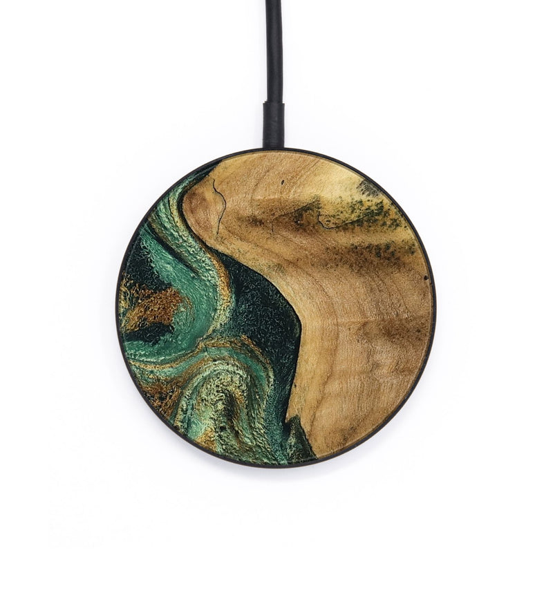 Circle Wood Wireless Charger - Reign (Green, 801056)