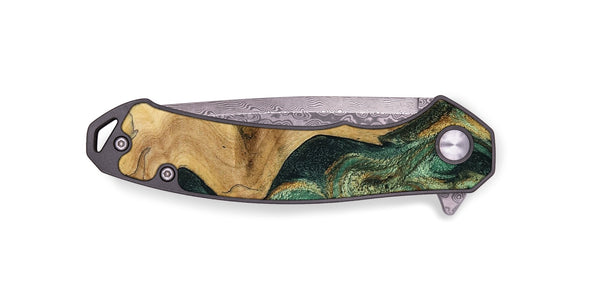 EDC Wood Pocket Knife - Reign (Green, 801056)