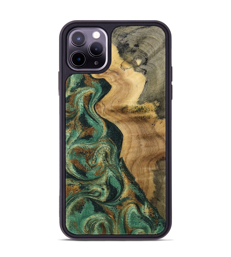 iPhone 11 Pro Max Wood Phone Case - Reign (Green, 801056)