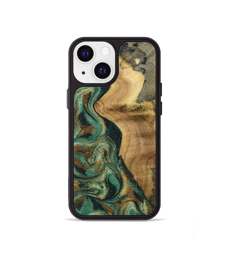 iPhone 13 mini Wood Phone Case - Reign (Green, 801056)