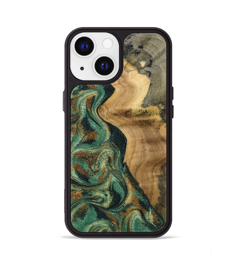 iPhone 13 Wood Phone Case - Reign (Green, 801056)