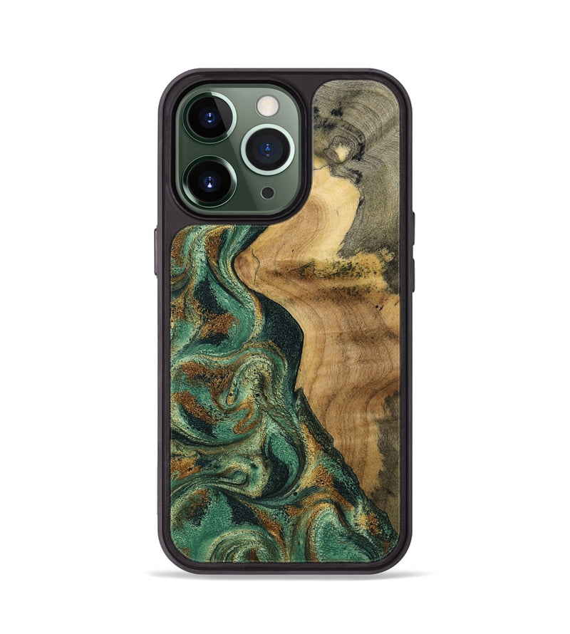 iPhone 13 Pro Wood Phone Case - Reign (Green, 801056)