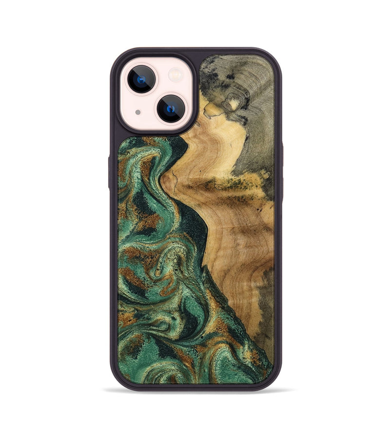 iPhone 14 Wood Phone Case - Reign (Green, 801056)