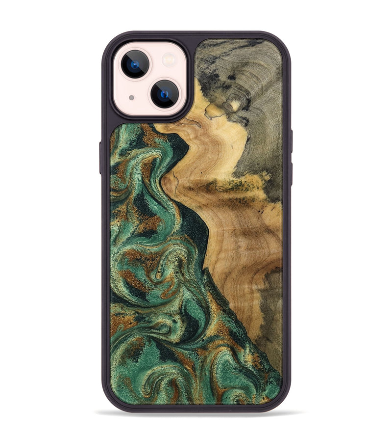 iPhone 14 Plus Wood Phone Case - Reign (Green, 801056)